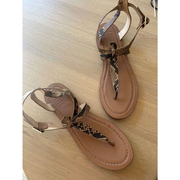 Frye Shoes - FYRE TAYLOR SANDAL, Tan Snakeskin, Size 9, NWOT